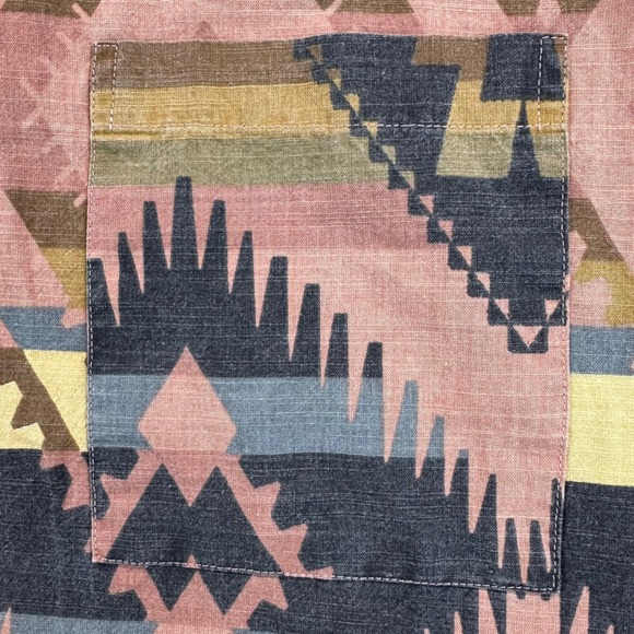 FRYE AND CO Southwestern Aztec Geometric Print Shirt Men's 2XL Outdoors Camping - Picture 5 of 10